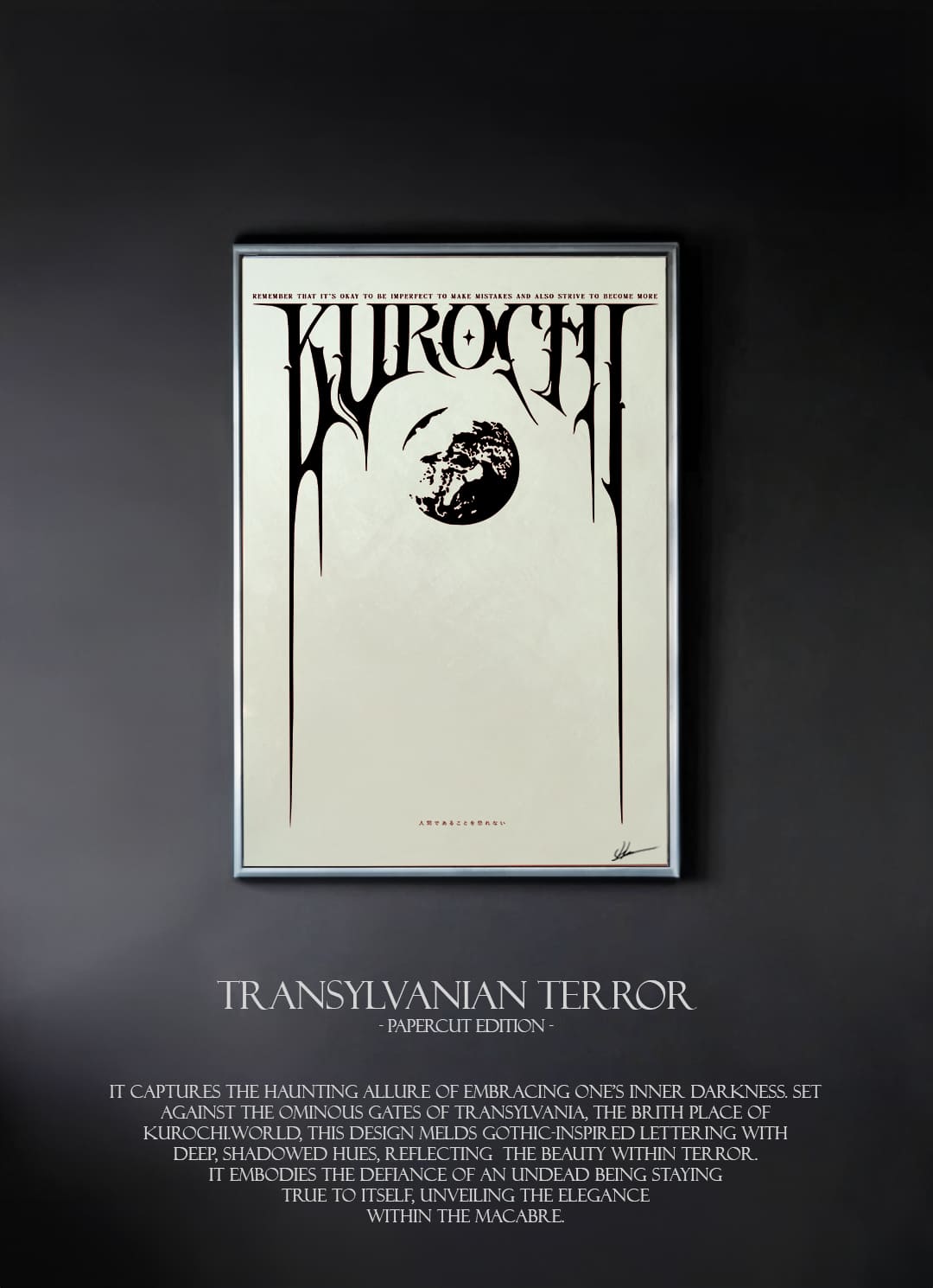"TRANSYLVANIAN TERROR - PAPERCUT" ORIGINAL Artwork