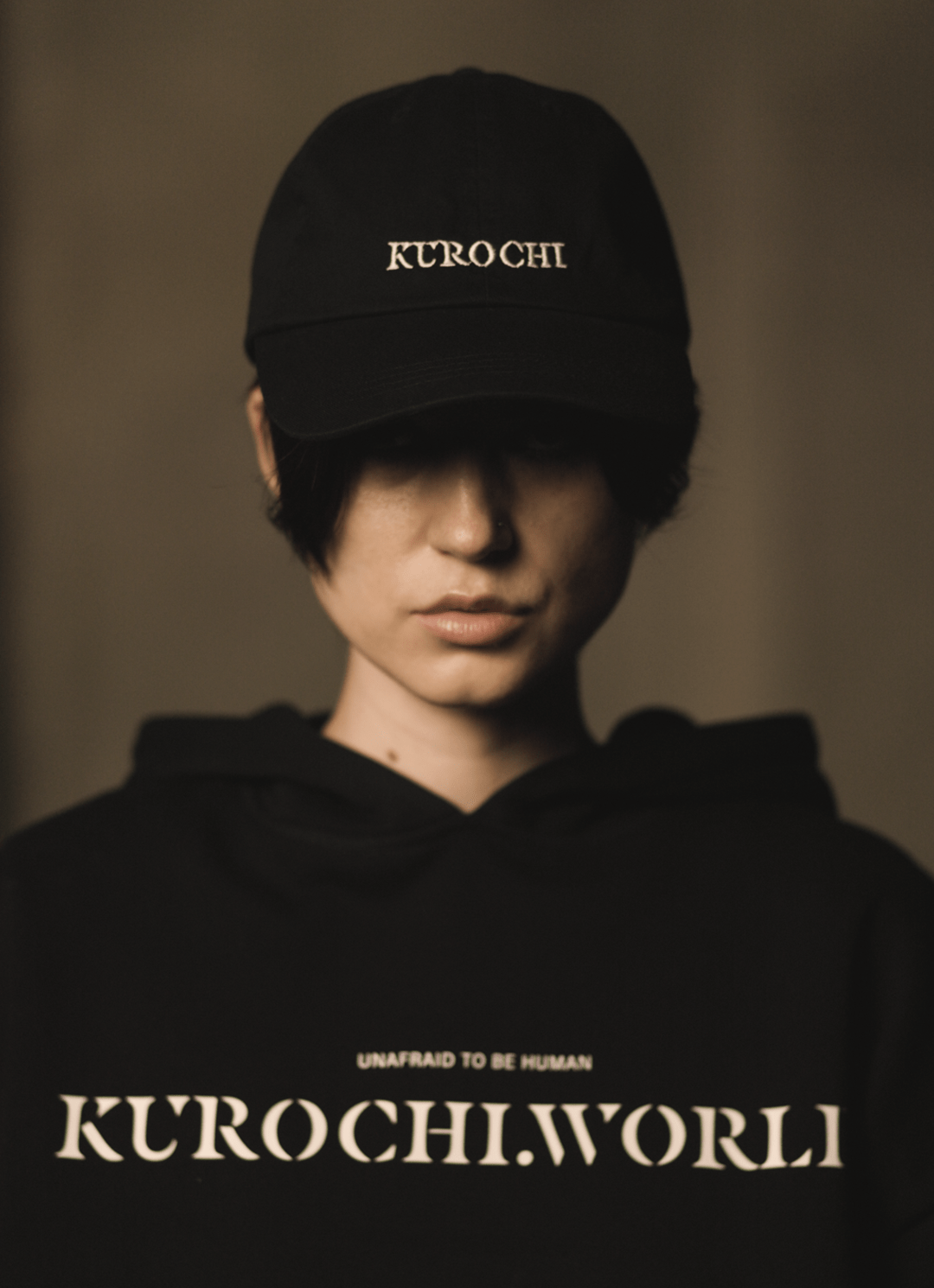 "KUROCHI - text" Cap Black