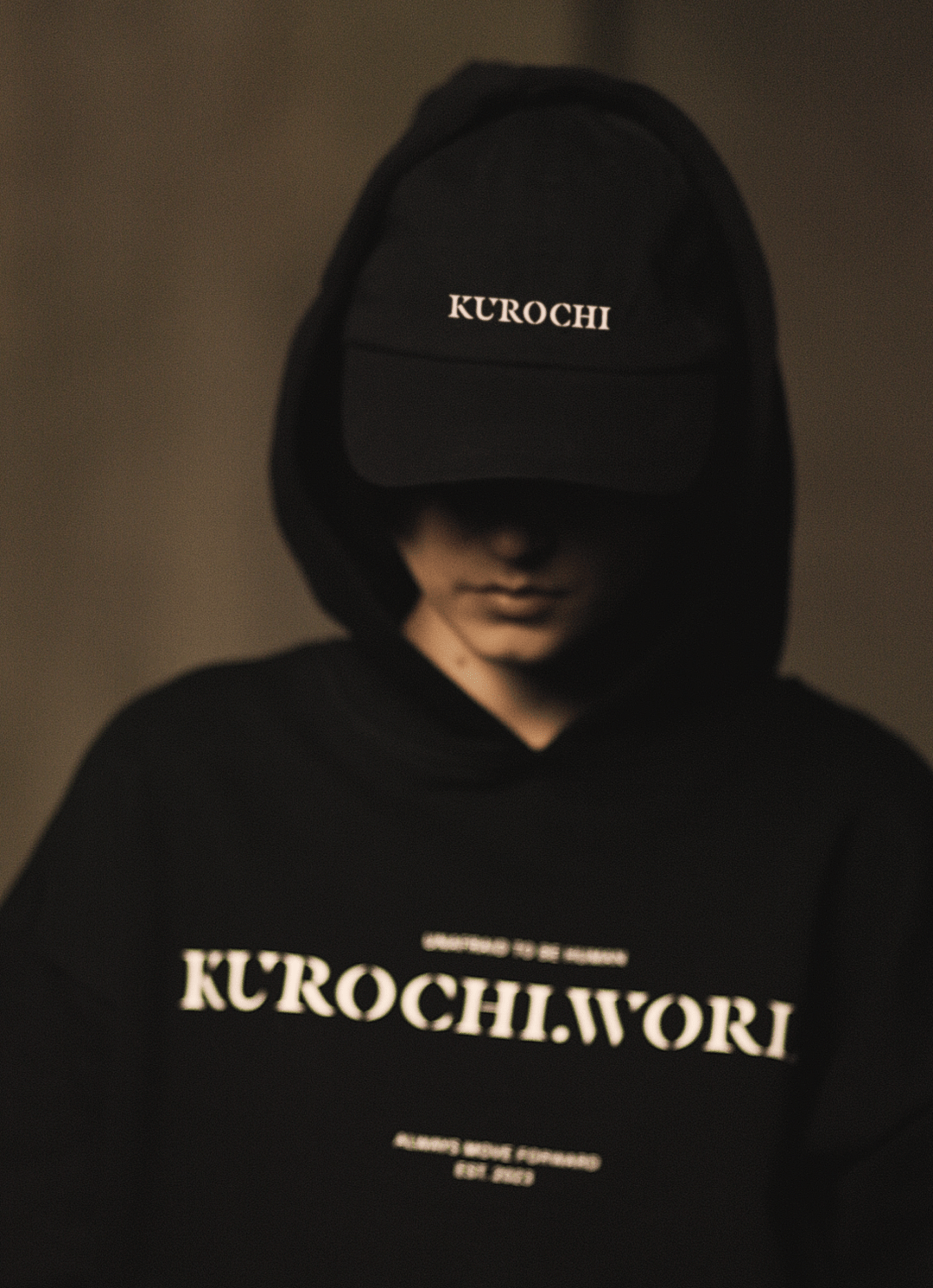 "KUROCHI - text" Cap Black