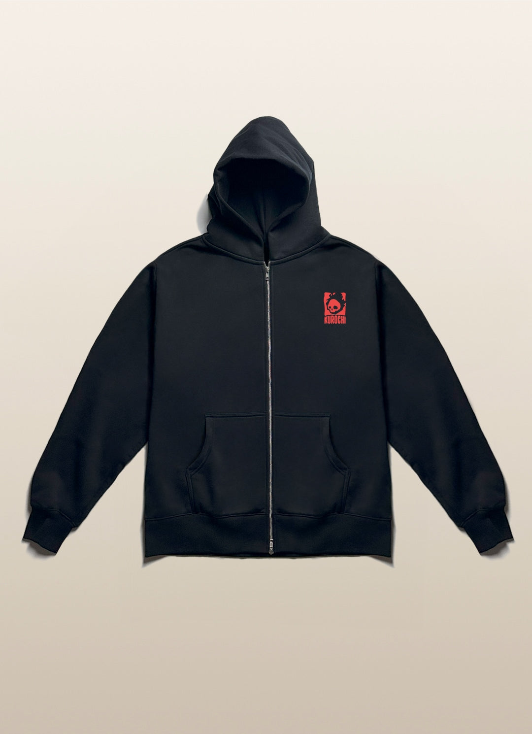 "BRAINSTORM - RED" Zip black